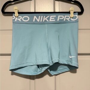 Nike Pro Dri-FIT Teal Shorts